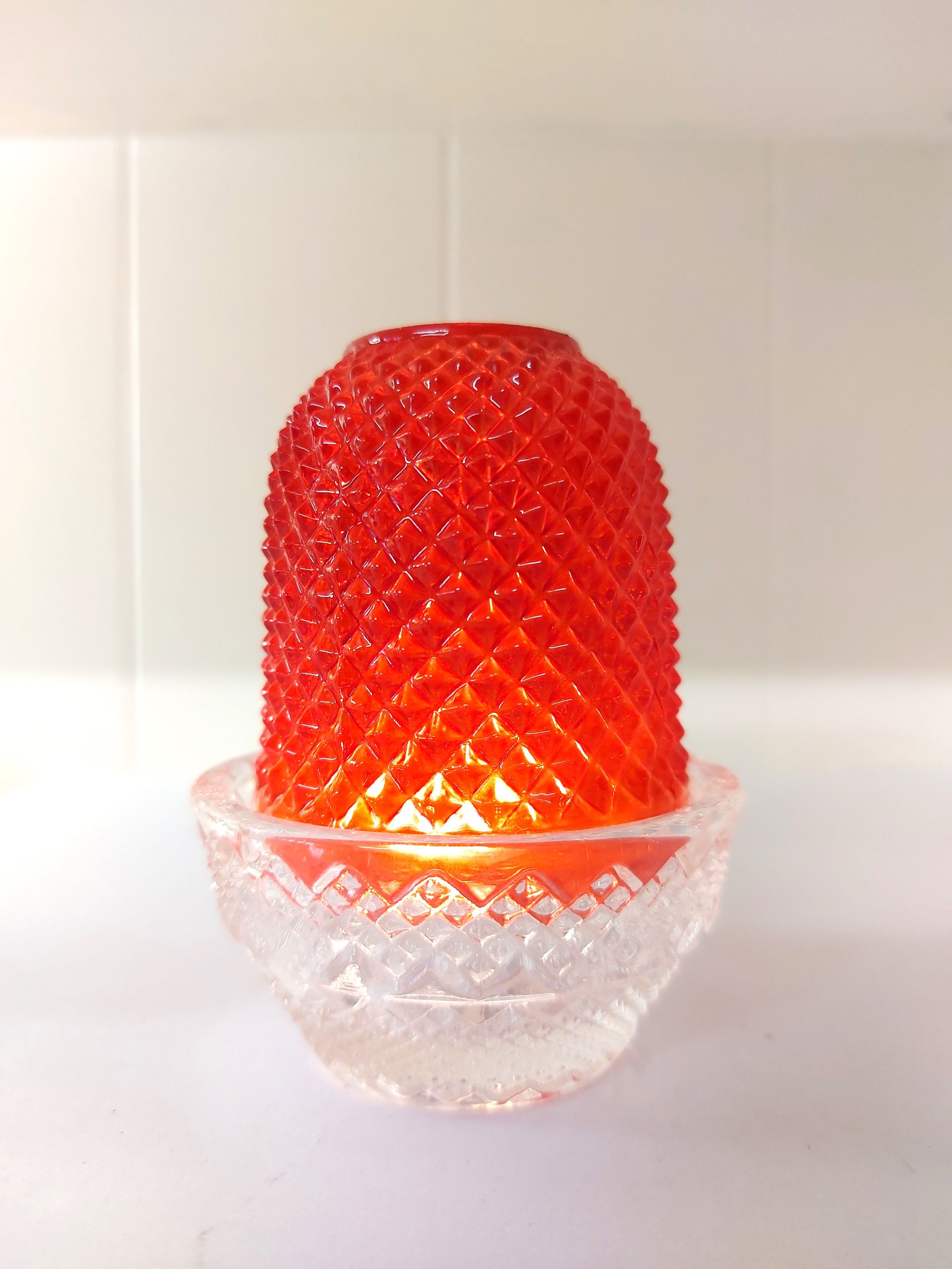 Pyramid Glass Tealight Holder