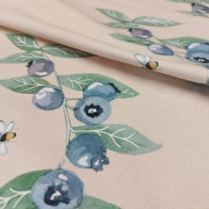 Cotton Napkins with blueberry design